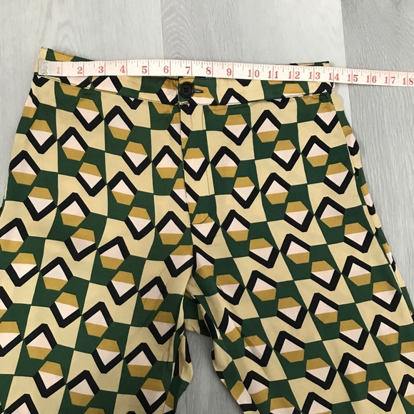 ZARA PALOZZO ALL OVER PRINT SATIN BOOTCUT GEO PANT SMALL - Picture 8 of 10
